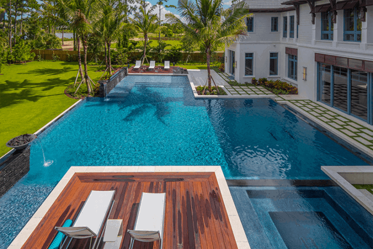 Luxury Pool Custom Home | Hampton Bay Homes