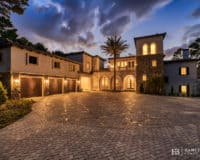 Custom Home Builders In Florida | Villa Affaccio Outside Dark View | Find Your Perfect Custom Home In Florida