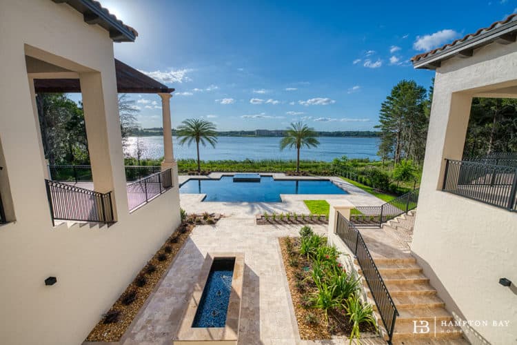 Custom Home Builders In Florida | Villa Affaccio Pool | Hampton Bay Homes