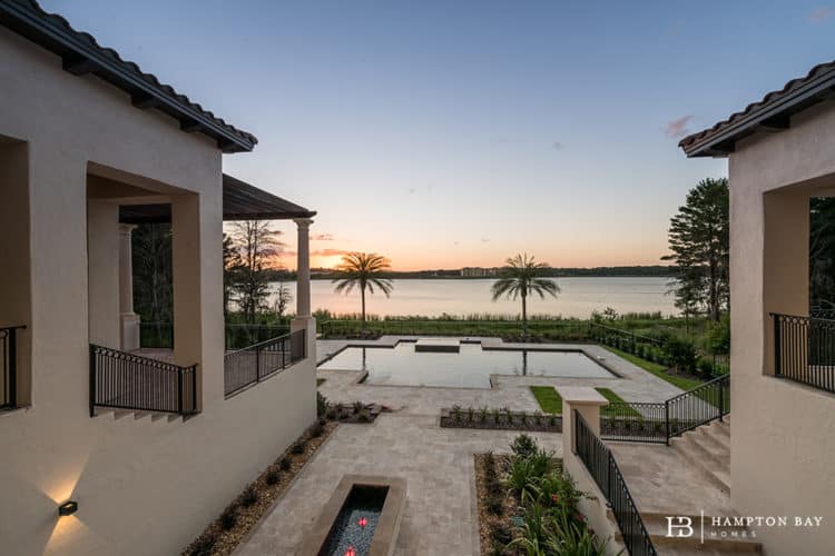 Villa Affaccio Pool & Outside view | Hampton Bay Homes